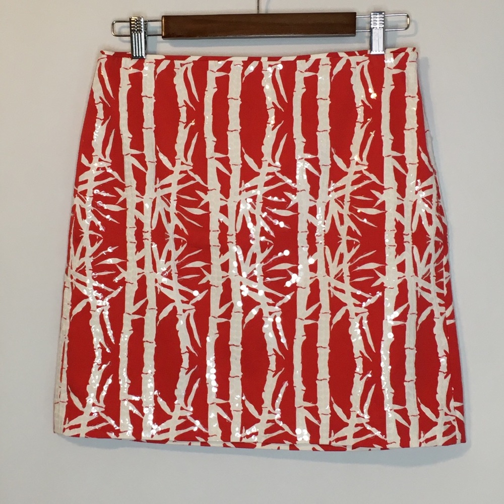 Michael by Michael Kors Sequins Bamboo Skirt